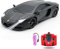 QUN FENG Official Licensed Lamo LP-700 1:18 Scale Remote Control Car for Kids 8-12 Years RC Car with Rechargeable Battery 3.7V 500mAh 2.4GHz Matte Black