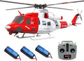GOOSKY E2 UH-1Y RC Helicopter 2.4G 6CH Dual Brushless Simulation Stunt Aircraft Model with GPS Auto-Stabilization One-Key Return (RTF Version)