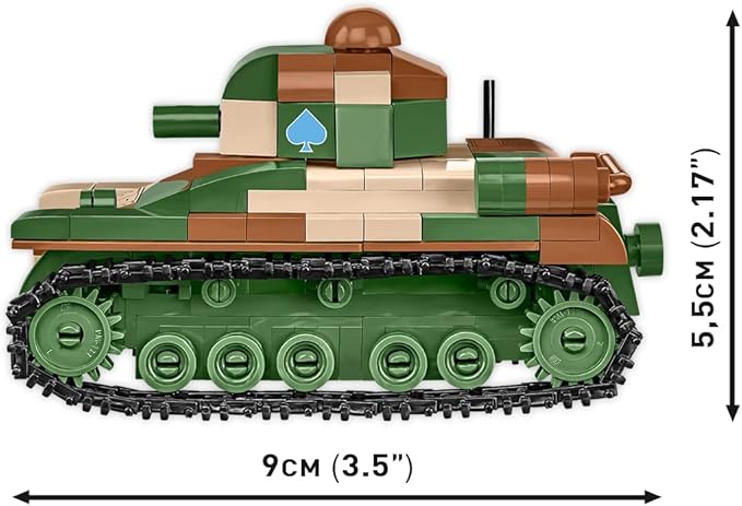 COBI Historical Collection World War II Renault R-35 Light Tank Building Set 93 Pieces