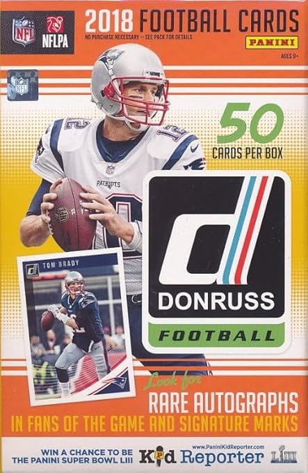 2018 Donruss Football HUGE 50 CARD Factory Sealed HANGER Box! Look for Rookies &amp Autos of Lamar Jackson Josh Allen Saquon Barkley and Many More!