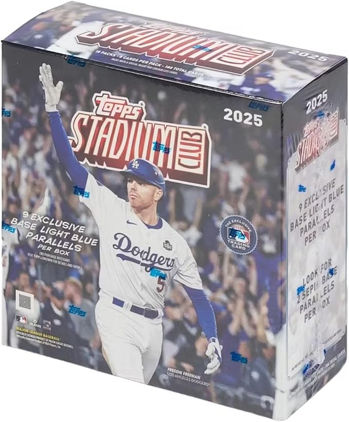 2025 Topps Stadium Club Baseball Mega Trading Card Box (2 Sepia Parallels Per Box)