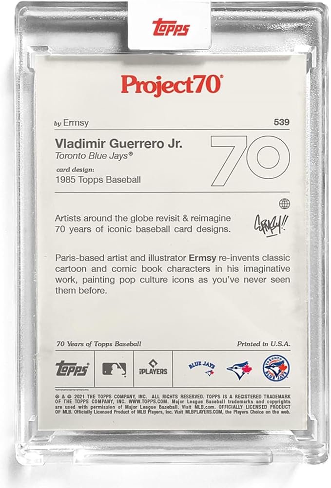 Topps Project70 Card 539 | 1985 Vladimir Guerrero Jr. by Ermsy
