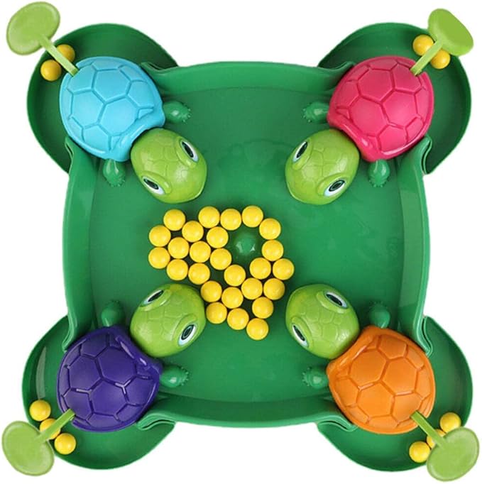 Turtle Board Game: Hungry Board Game for Kids - Table Bean Chessboard Pre-School Early Educational Toys for 4-2 Players Ages 2+