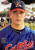 Sports Memorabilia Autograph Warehouse 244908 Matt Cepicky Autographed Baseball Card - Montreal Expos FT 2000 Team Best Minor League - No. 126 Rookie