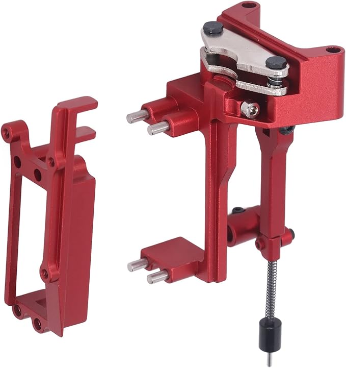 Oumefar RC Alloy Handbrake Module RC Accessories Wear High Temperature Resistant RC Handbrake Kit for ARRMA 1/7 1/8 Series RC Car Parts(Red)