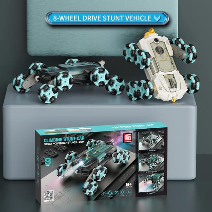 ATHLERIA 8WD Gesture Sensing Rc Stunt Car Toys for Ages 8-13Hand Remote Control Cars-Double Sided 360°RotatingCoolest Christmas Birthday Gifts Ideas for Boys Girls Kids Teens 8 9 10 11 12+ Year