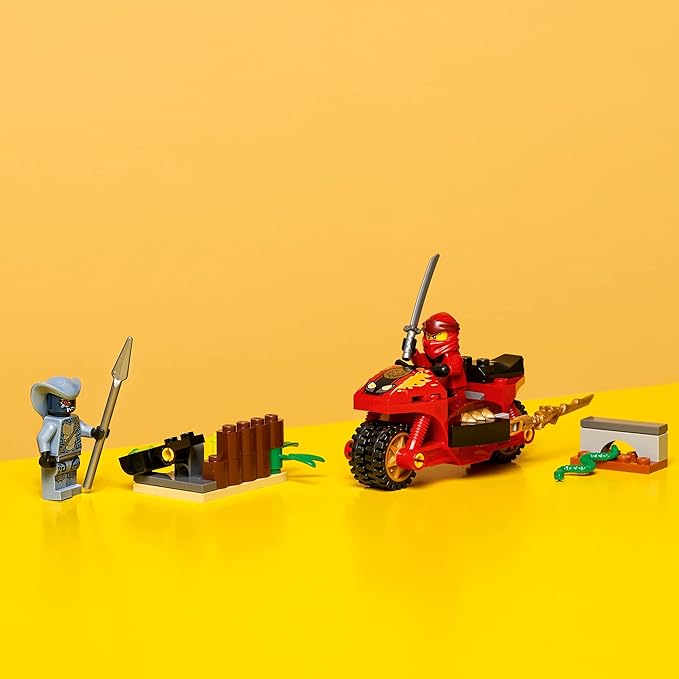 LEGO NINJAGO Legacy Kai’s Blade Cycle 71734 Ninja Motorcycle Playset Building Kit Featuring NINJAGO Kai and a Snake New 2021 (54 Pieces)