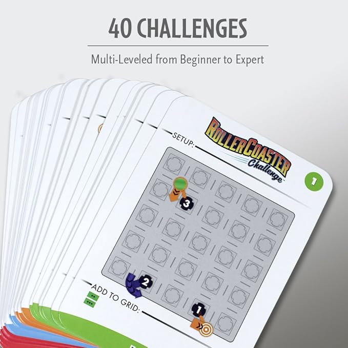 ThinkFun Roller Coaster Challenge STEM Toy and Building Game for Boys and Girls Age 6 and Up – TOTY Game of the Year Finalist