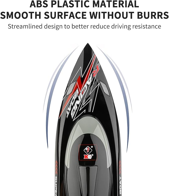GoolRC WLtoys WL916 Remote Control Boat 60KM/H High Speed RC Racing Boat for Pools or Lakes 2.4GHz RC Boats with Low Battery Alarm for Teens and Adults