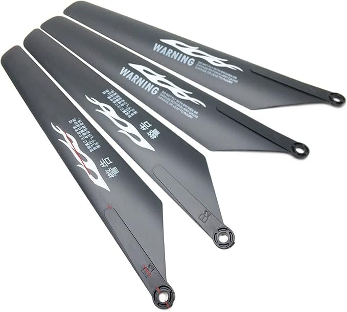 RC Helicopter Blade Helicopter 24.5cm 245mm Main Proepeller Blades Props Rotors A B Fan Paddles for RC Toys Helicopter Airplane Spare Parts Accessories (Color : 4pcs 2A2B)
