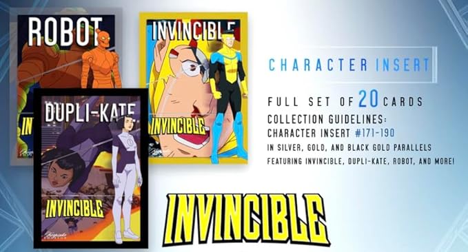 2025 Invincible Season 1 Keepsake Premiere Hobby Box: 16 Packs Per Box Two Guaranteed Relics Chase Rare Autos and Patches