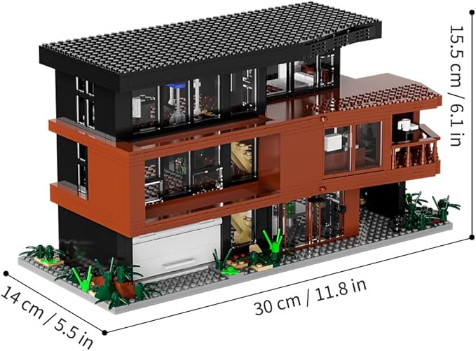 Romance Films Fans Architecture BlocksHouse Building Set House Present for Adult Halloween Christmas Valentine (979Pcs Mini Bricks)