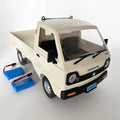 WPL D14 RC Kei Truck 4x4 Suzuki RC Car 1/10 Scale Remote Control Drift Car 4WD 2.4 GHz 280 Motor Proportional Throttle Seering Carry Vehicle Revised Chassis Hobby Toy Adult 2 Batteries