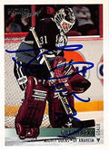 Sports Memorabilia Autograph Warehouse 224164 Guy Hebert Autographed Hockey Card - Anaheim Ducks FT 1995 Topps Premier - No. 338