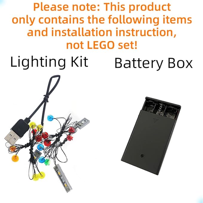 LED Light Kit Compatible with Lego Paranormal Intercept Bus 3000 - Lighting Set for Hidden Side 70423 (Model Set Not Included)