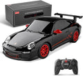 BEZGAR Porsche Remote Control Car - Officially Licensed Porsche 911 GT3 RS Toy Car 1:24 Porsche RC Car Model Vehicle Gift for BoysGirlsTeens and Adults (39900 Black)