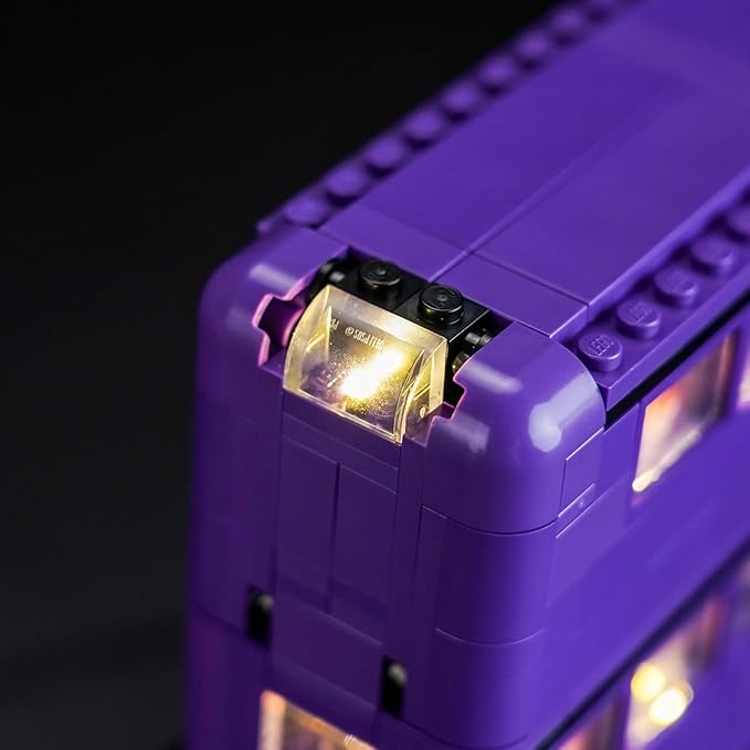 Upgraded Led Light Kit Compatible with Lego Knight Bus Adventure Building Set Lights Decoration Compatible with Lego 76446 (Model Not Included)