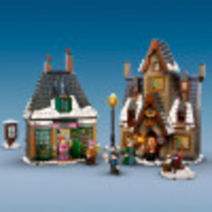 LEGO Harry Potter Hogsmeade Village Visit 76388 Building Toy 20th Anniversary Set with Collectible Golden Ron Weasley Minifigure Birthday Gift for Idea for Kids Girls and Boys Ages 8+