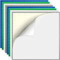 8 Pack Peel-and-Stick Building Baseplates 10”x10” Classic Self-Adhesive Boards - 100% Compatible with All Major Brands Sturdy Stacking Play Table Top Green/Grey/Blue/White