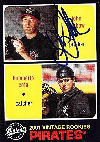 Sports Memorabilia Autograph Warehouse 244536 John Grabow Autographed Baseball Card - Pittsburgh Pirates FT 2002 Upper Deck Vintage Rookies - No. 251