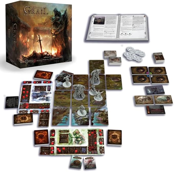 Tainted Grail The Fall of Avalon Board Game CORE BOX - Epic Story-Rich Survival &amp Exploration Arthurian &amp Celtic Mythology Ages 14+ 1-4 Players 2-3 Hour Playtime Made by Awaken Realms