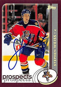 Sports Memorabilia Autograph Warehouse 224127 Stephen Weiss Autographed Hockey Card - Florida Panthers 2002 Topps - No. 305