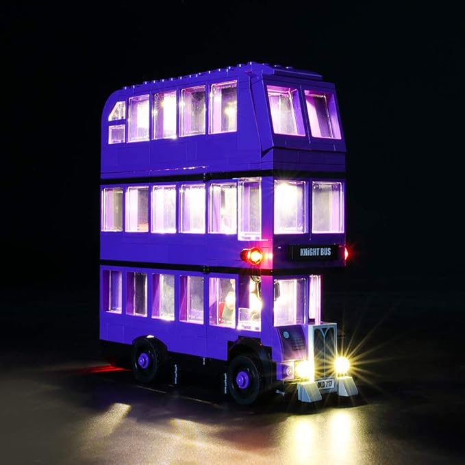 LED Light Kit Compatible with Lego The Knight Bus - Lighting Set for 75957 Building Model (Model Set Not Included)