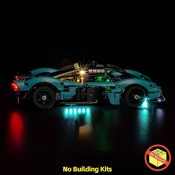 BrickBling LED Light Kit Compatible with Lego Technic Aston Martin Valkyrie 42208 - Not Come with Car (Classic Version Light)