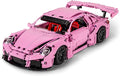 Pink Sports Car Building Blocks Set Toy Collectible MOC Car Model Building Blocks for Adults and Kids (1388 PCS)