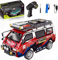 1:24 Scale RC Delica Van with Gearbox &amp Headlights 2.4Ghz Full Proportional 4WD RC Model Vehicle Remote Control Car for Adults &amp Hobbyists