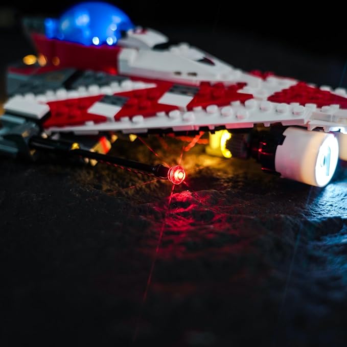 Upgraded Led Light Kit for Lego Star Wars Jedi Bob's Starfighter Building Set Compatible with Lego 75388 (Model Not Included)