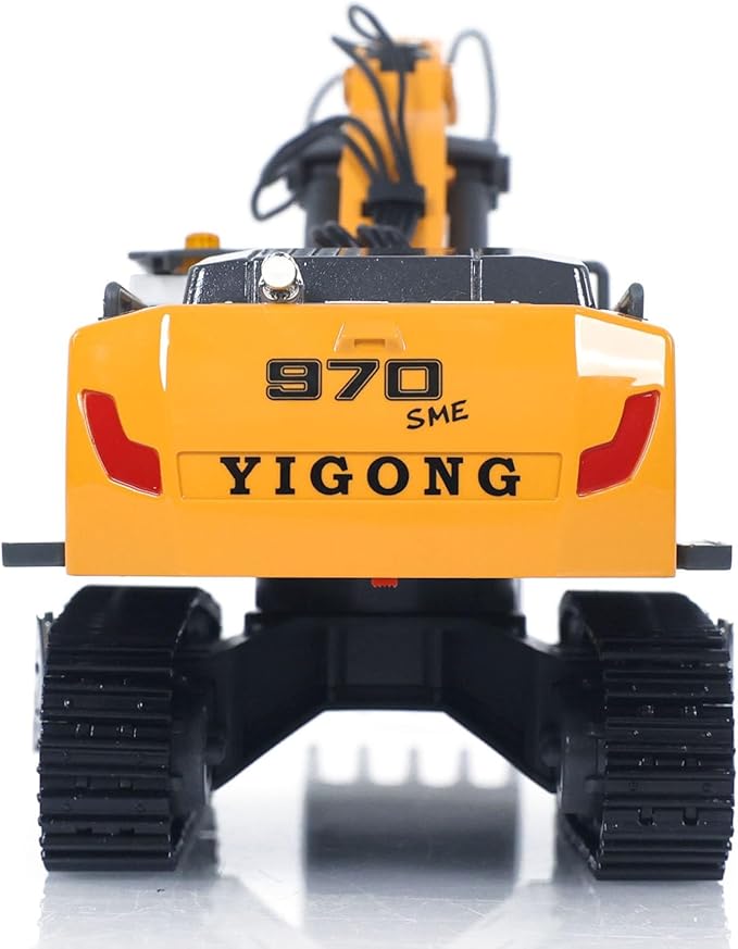 TOUCAN RC HOBBY 1/50 Electric RC Excavator K970 Remote Control Digger Construction Car Metal Bucket Tracks Lights Sounds Finished Model for Ages 14+