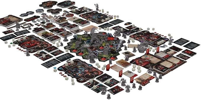 Awaken Realms Grimcoven Small Box (Core Box + Stretch Goals) Standard Edition - Dark Victorian Boss Battler Board Game Tactical Miniature Combat Ages 14+ 1-5 Players 3 Hour Playtime
