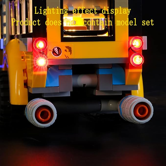 LED Light Kit Compatible with Lego Paranormal Intercept Bus 3000 - Lighting Set for Hidden Side 70423 (Model Set Not Included)