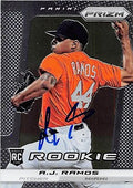 Sports Memorabilia Autograph Warehouse 248244 A.J. Ramos Autographed Baseball Card - Miami Marlins 2013 Prizm Chrome - No. 293 Rookie