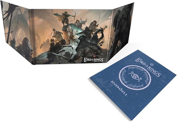 The Lord of the Rings Roleplaying 5E Loremaster’s Screen &amp Rivendell Compendium – Accessory for RPG Adventures