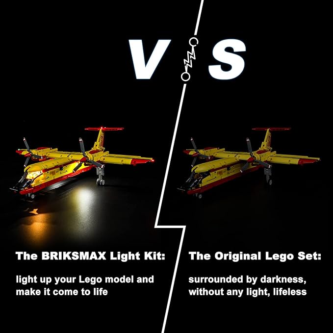 BRIKSMAX Led Lighting Kit for LEGO-42152 Firefighter Aircraft - Compatible with Lego Technic Building Blocks Model- Not Include Lego Set