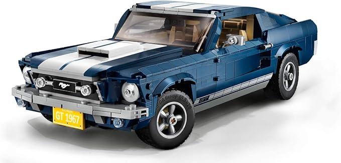 LEGO Creator Expert Ford Mustang 10265 Building Set - Exclusive Advanced Collector's Car Model Featuring Detailed Interior V8 Engine Home and Office Display Collectible for Adults and Teens