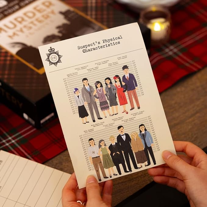 Talking Tables Reusable Murder Mystery at The Manor After Dinner Party Game Kit for Adults Host Your Own Games Night Scottish Highland Theme 3 Alternative Endings Fun Idea New Year