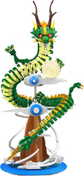 NUTCRACKER Dragon Building Blocks Set for Adult Lighting Dragon Building Display Model with Light Ball Cool Animal Dragon Toy Building Set Easter Birthday Gifts for Boys Girls 14+ (1364 Pieces)