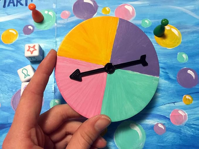 Create Your Own Board Game Set – DIY Kit with Blank Game Board Game Pieces Blank Cards Dice Spinner – Build Your Own Game Kit