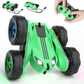MaxTronic Fast Direct Charging Remote Control Car with LEDExclusive Dual USB-C Charging for Car &amp Controller - 2.4Ghz 15km/h 360° Flips Rotations 4WD RC Stunt Car Fully Rechargeable for Kids 3-12