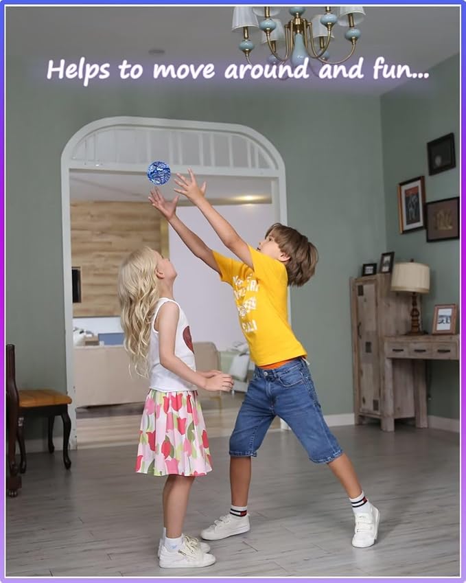 ATHLERIA Green Magic Flying Orb Ball with LightsCool Stuff Gadgets Christmas Birthday Gift Ideas for Boy Girl Teen 6 7 8 9 10+ YearIndoor Outside Hover Boomerang Mini Drones