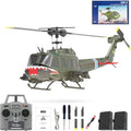 RC ERA C032 RC Helicopter 1/48 Scale 2.4G 6CH UH-1 Huey Flybarless RC Helicopter 6-Axis Gyroscope Stabilization with Altitude Hold &amp 3D Inverted Flight for Adults Enthusiasts 2 Battery