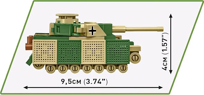 COBI Historical Collection WWII Panzerkampfwagen IV Tank Building Set 128 Pieces