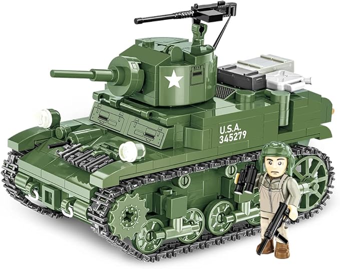 COBI Company of Heroes 3 M3A1 Stuart Tank Building Set 488 Pieces