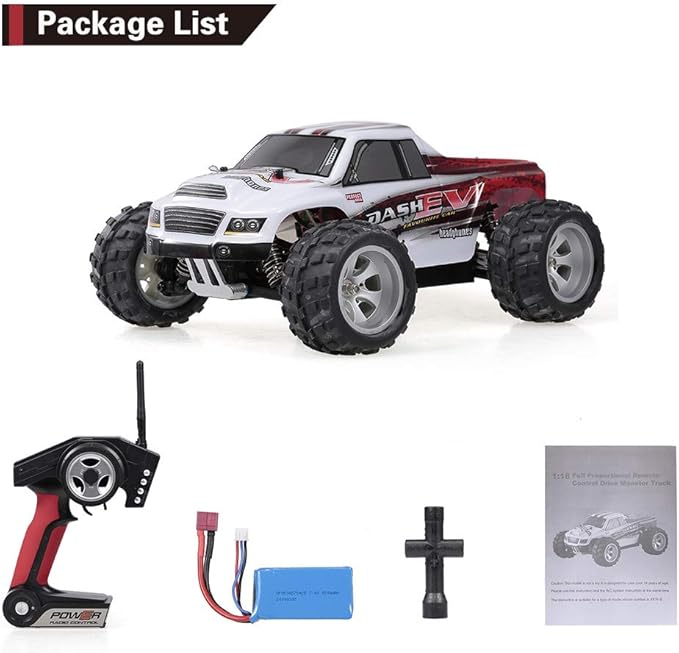 GoolRC WLtoys A979-B RC Car 2.4G 1/18 Scale 4WD 70KM/h High Speed Electric RTR Monster Truck