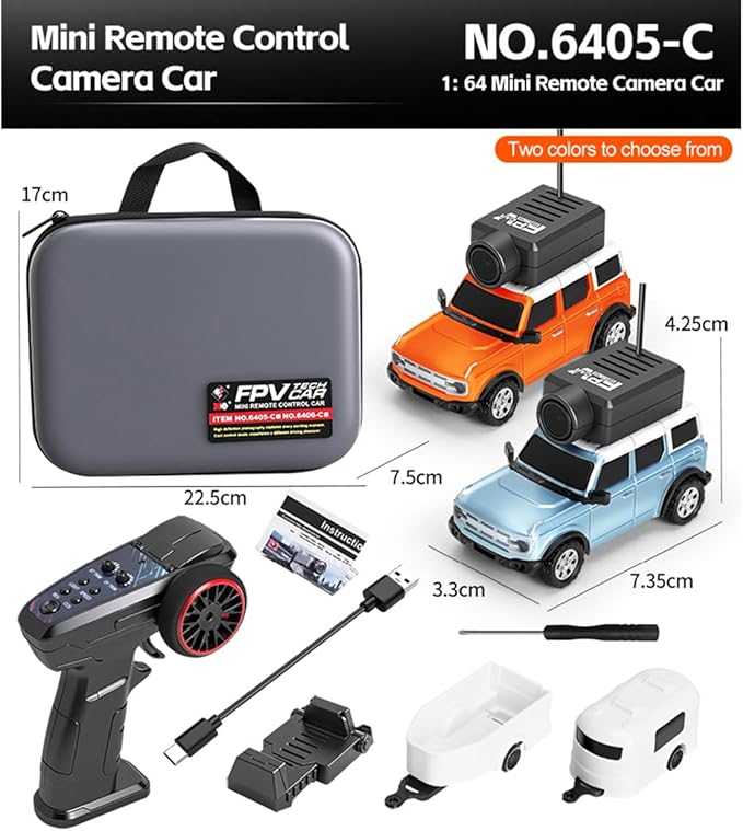 WL 1/64 Mini RC Car Full Proportional FPV RC Car with APP Auto-Pairing WiFi Module Control Camera Mini Racing Toys for Adults(RTR Version)