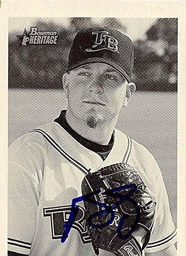Sports Memorabilia Autograph Warehouse 247707 Bobby Seay Autographed Baseball Card 2001 Bowman Heritage No. 142 - Tampa Rays