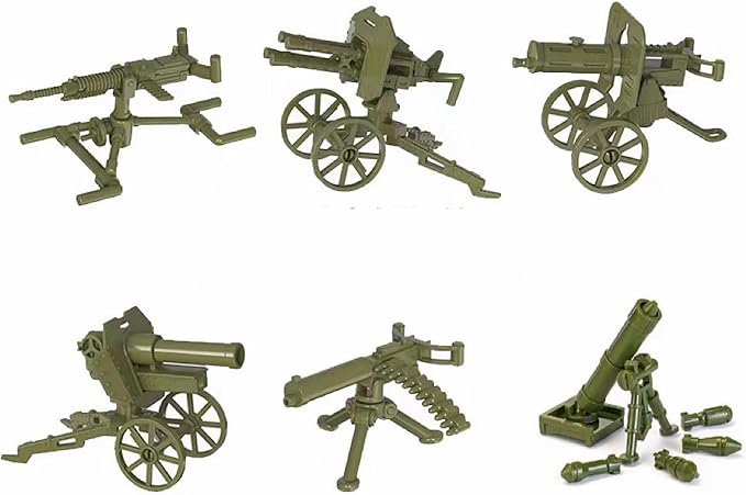 WW2 Building Set Action Figures with Weapon Accessories World War 2 Battle Pack Idea Gifts for Kids (180 Pcs)
